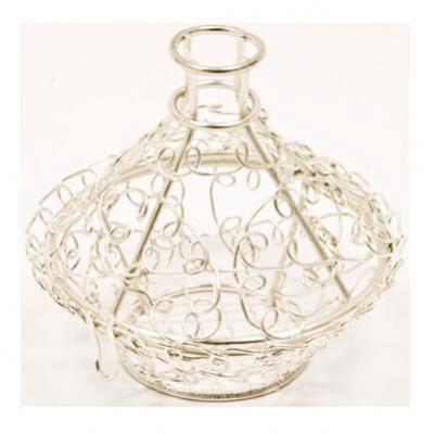 Tajine metallique argent