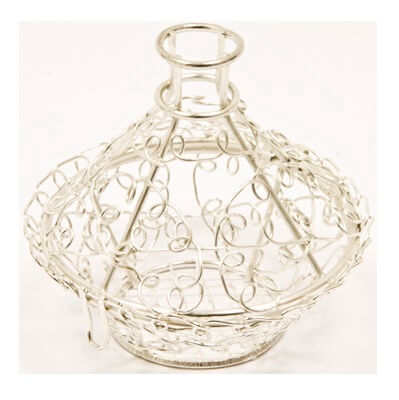 Tajine metallique argent