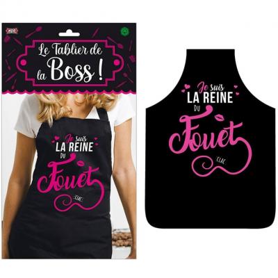 1 Tablier femme: Fouet REF/TBCF04 (Cadeau fête adulte humoristique)