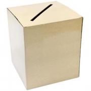 Tirelire urne en carton avec effet Kraft 23 x 20 cm (x1) REF/ACM611