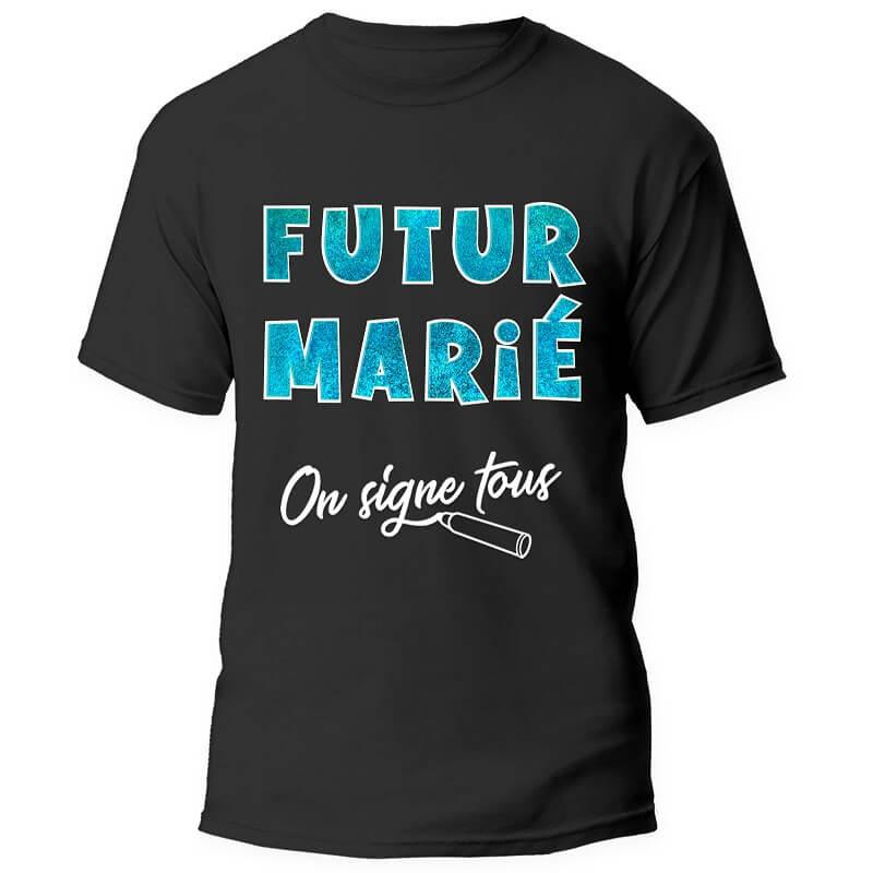 Tnsoss212 t shirt enterrement vie de garcon dedicace noir multicolore cadeau de fete adulte