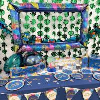 Troctp decoration de table ile tropicale confettis a parsemer