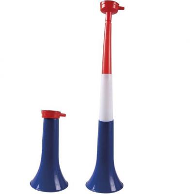 Trompette telescopique france bleu blanc rouge
