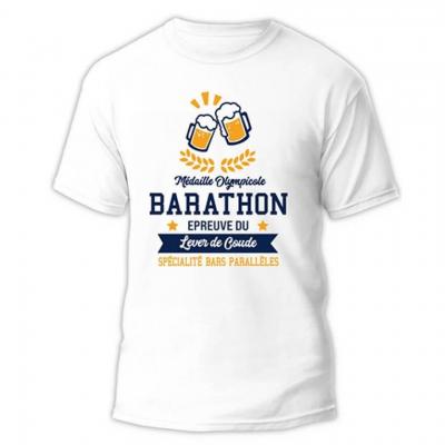 1 T-Shirt Homme: Barathon XL/XXL REF/TSCH01 (Cadeau fête adulte humoristique)