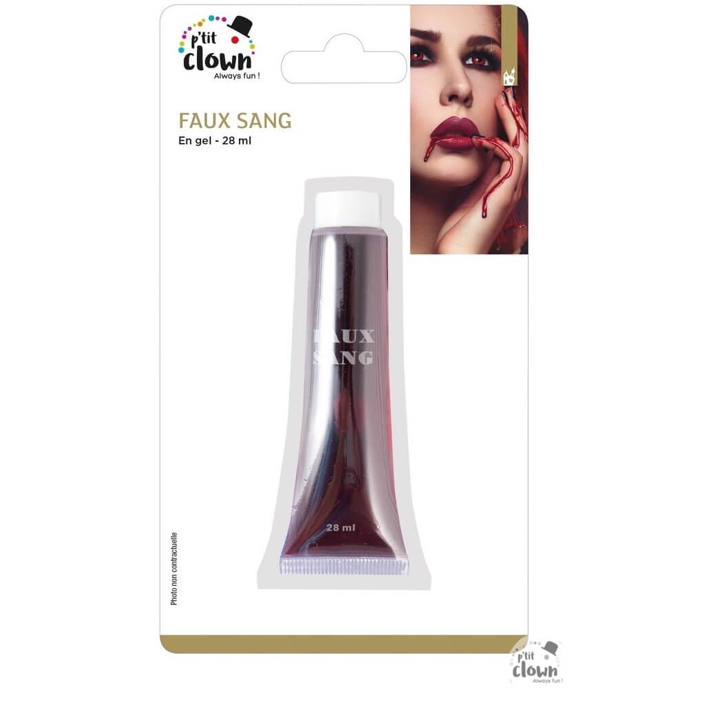 Tube de faux sang en gel halloween 28 3ml
