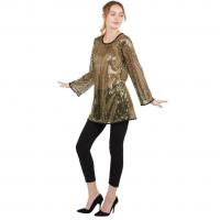 Tunique dore or sequins taille s m