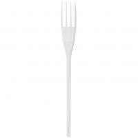 V60menag bl fourchette plastique blanche reutilisable