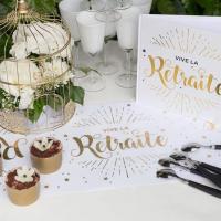 Vaisselle pour table de fete retraite