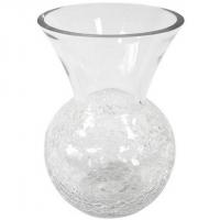 Vase arrondi avec base craquelee