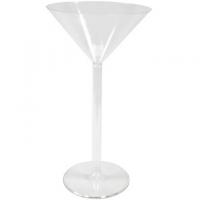 Vase coupe martini transparent