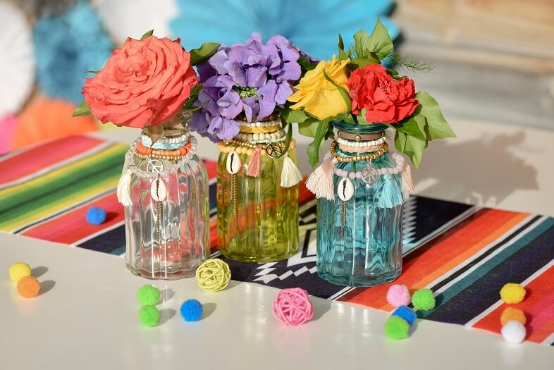 Vase mexicain transparent