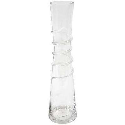 Vase vrille transparent en verre 28cm (x1) REF/VER2015