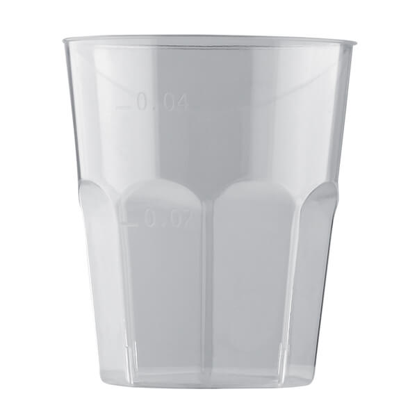 Verre plastique réutilisable transparent 200ml REF/52770