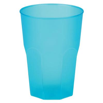 Verre cocktail incassable bleu turquoise givré 31cl (x20) REF/53875