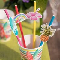 Verre en carton theme des iles aloha