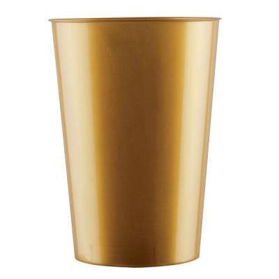 Verre plastique réutilisable or 200ml (x10) REF/62770