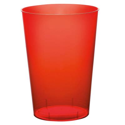 Verre plastique rouge 1