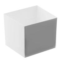Verrine coupelle blanche en cube