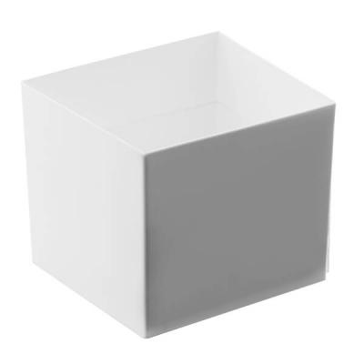 Verrine: Coupelle blanche en cube 6cl (x15) REF/56027